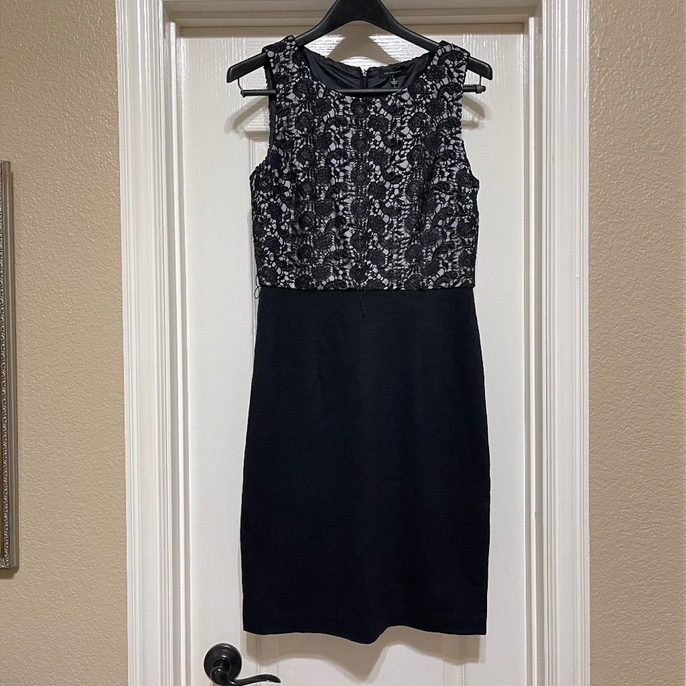 Saks Fifth Ave Black Lace Dress
